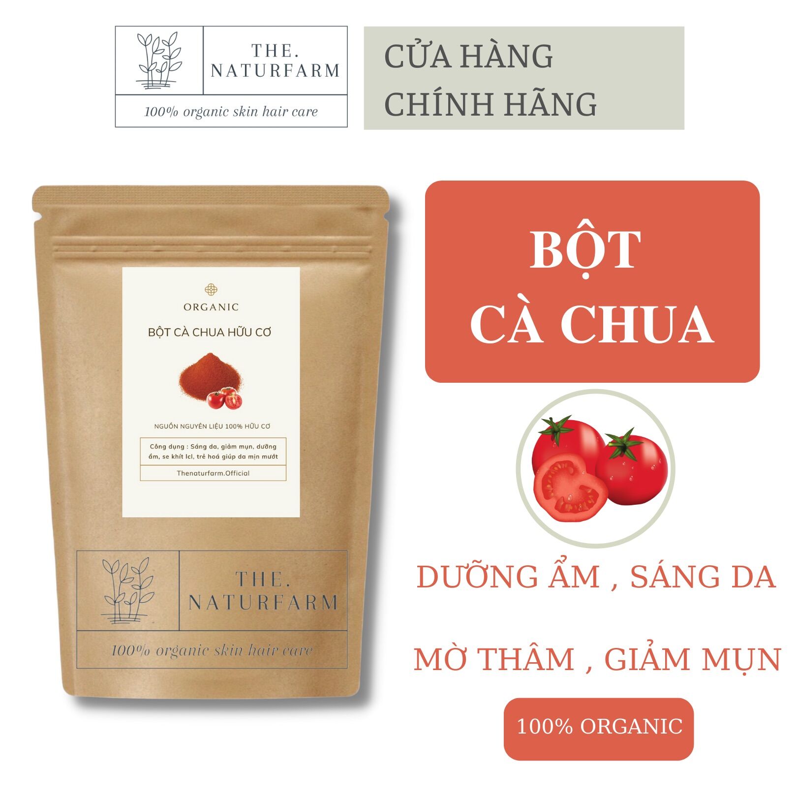 Bột cà chua nguyên chất đắp mặt 100gr