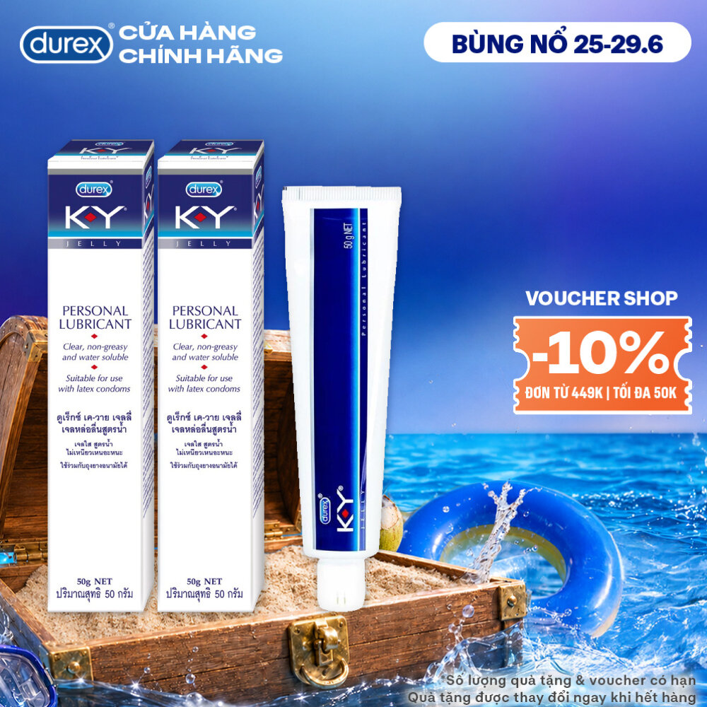 Combo 2 gel bôi trơn Durex K-Y Jelly 50g ( KY Jelly)