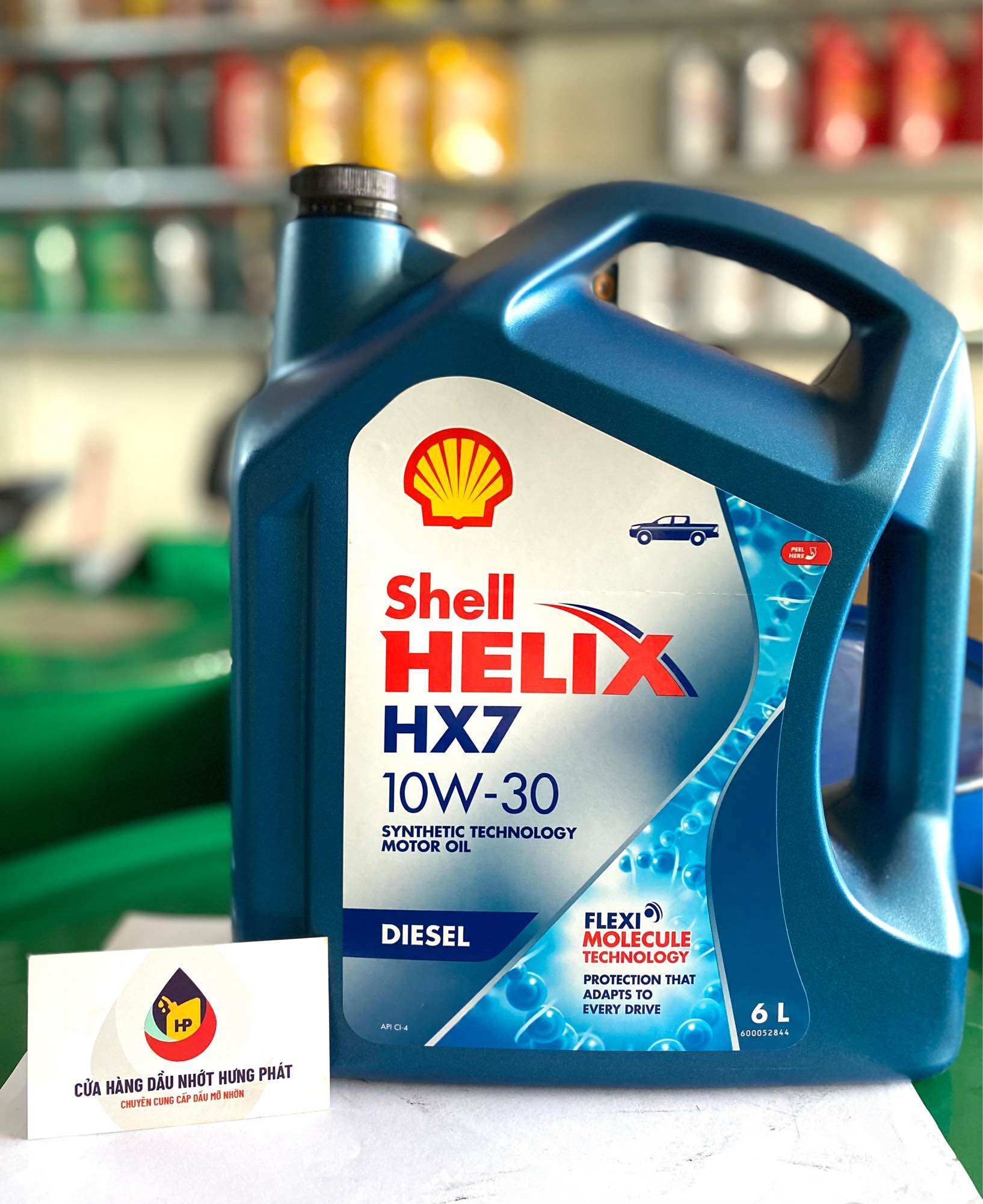 Dầu công nghệ tổng hợp shell helix hx7 10w-30 6l