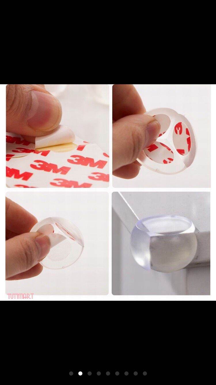 2 miếng bọc cạnh bàn silicon an toàn cho bé