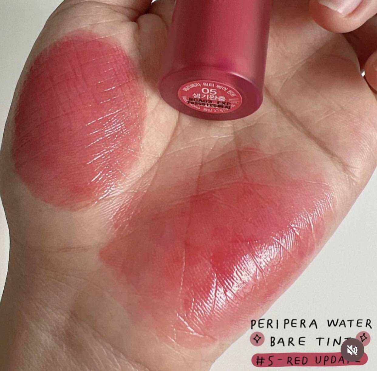 Son tint bóng Peripera Water Bare Tint