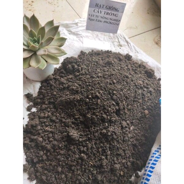 đất sạch trồng cây - đất trộn đầy đủ dinh dưỡng (1kg đất trồng cây)