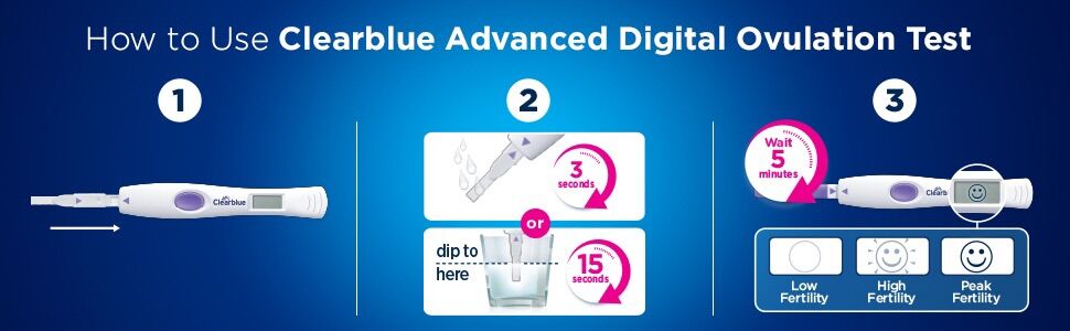 Clearblue Advanced Digital Ovulation Kit Test (Dual Hormone) 10 Pack - 𝐐𝐔𝐄 𝐓𝐇Ử 𝐑Ụ𝐍𝐆 𝐓𝐑Ứ𝐍𝐆 CLEARBLUE - 𝐃Ù𝐍𝐆 𝐋À 𝐂Ó 𝐄𝐌 𝐁É 👼🏻