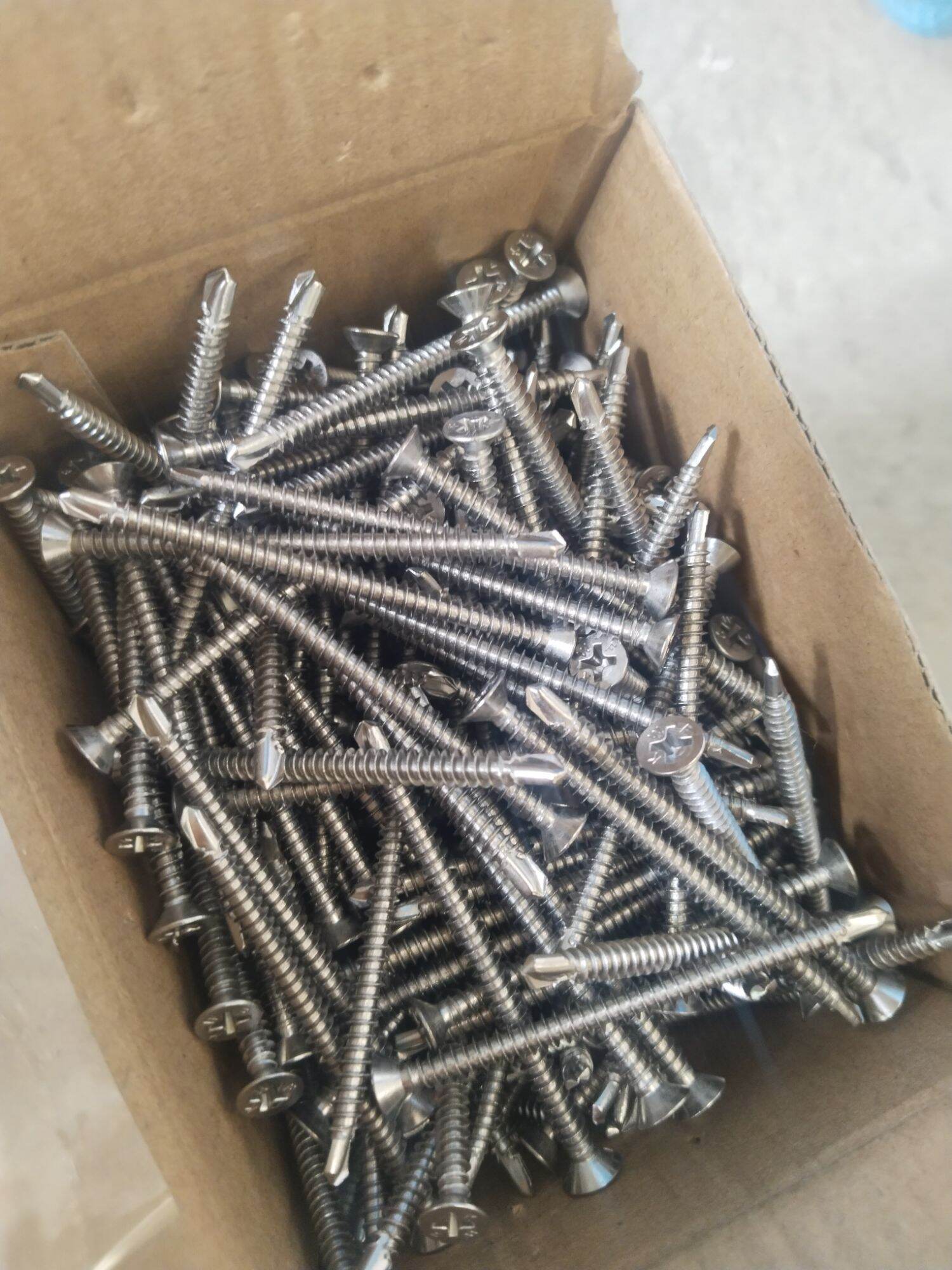 Chuẩn INOX. 100 con vít tự khoan inox đủ size. phụ kiện bulong ốc vít inox