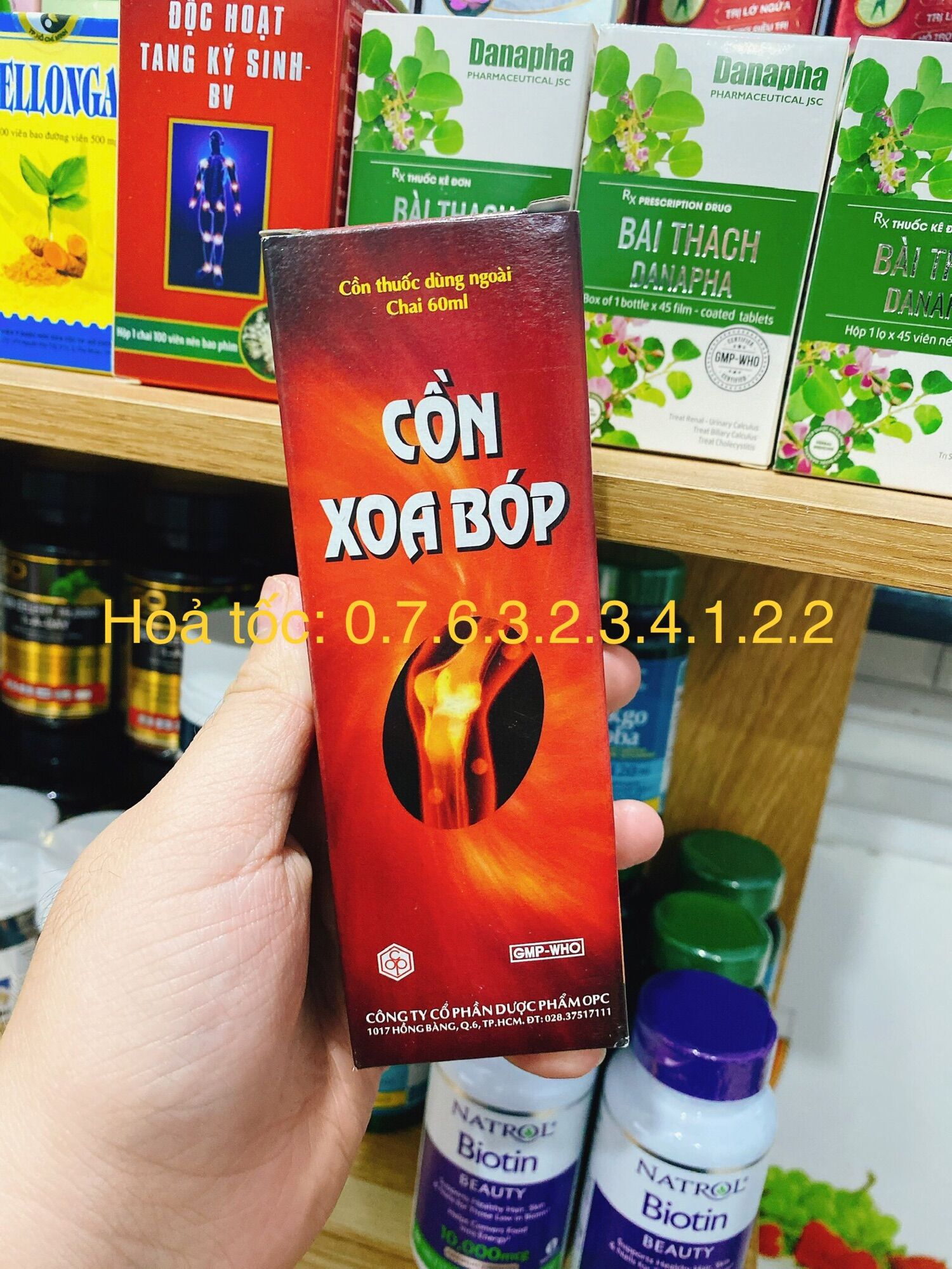 Cồn Xoa Bóp Thảo Dược OPC - Chai 60ml