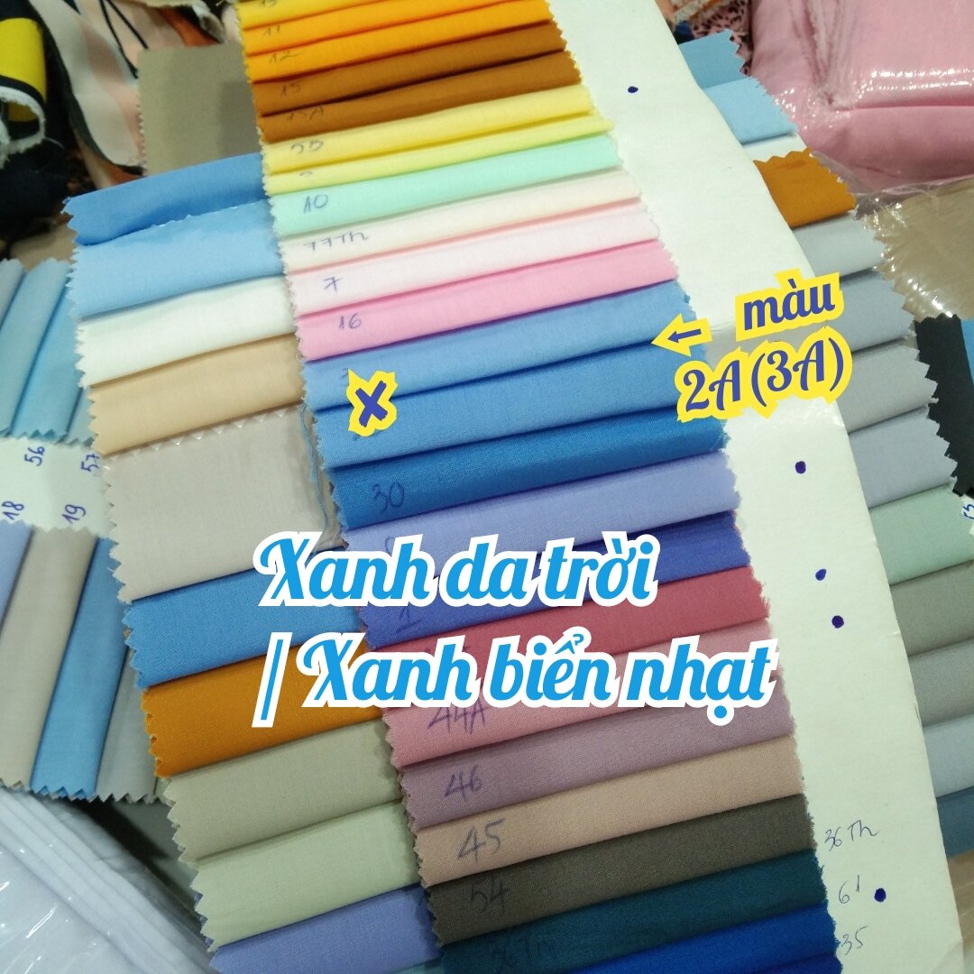Vải Kate Silk Màu Xanh Da Trời | Xanh Biển Nhạt [Mã Màu 2A/3A]