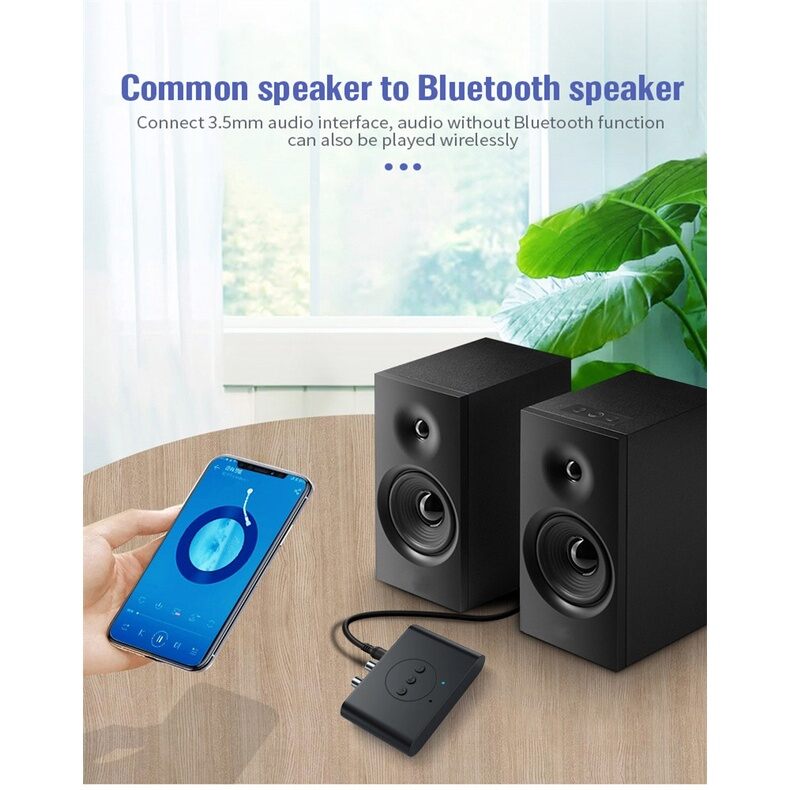 Thiết Bị Thu Bluetooth B21 Tích Hợp NFC Cho Loa Và Amply Hỗ Trợ Cổng 3.5mm, AV, USB
