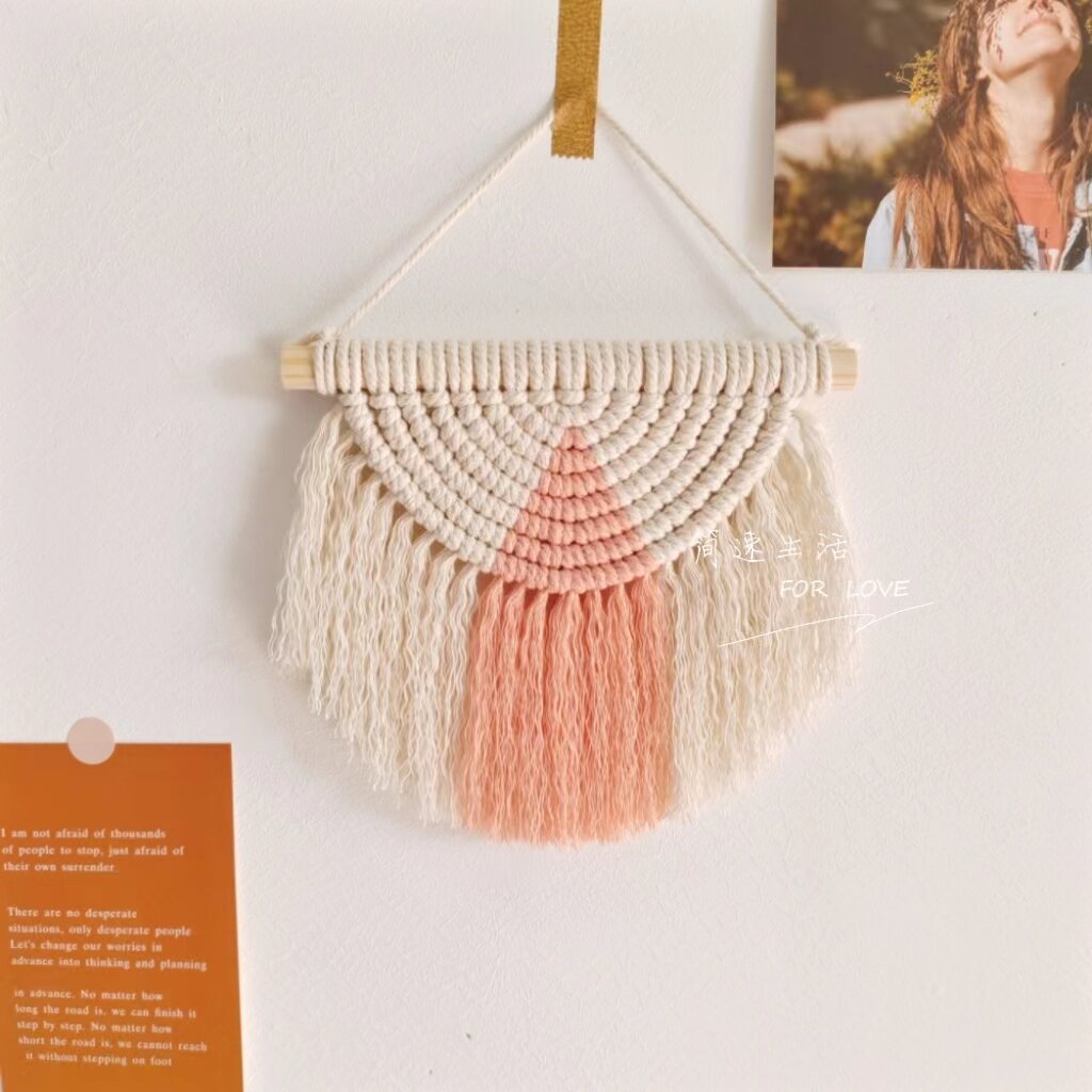 Thảm Treo Phong Cách Bohemian Macrame, Dây Bông Dệt Thủ Công, Túi Vật Liệu DIY, Trang Trí Tường, HỌC SINH, Bài Tập Thủ Công