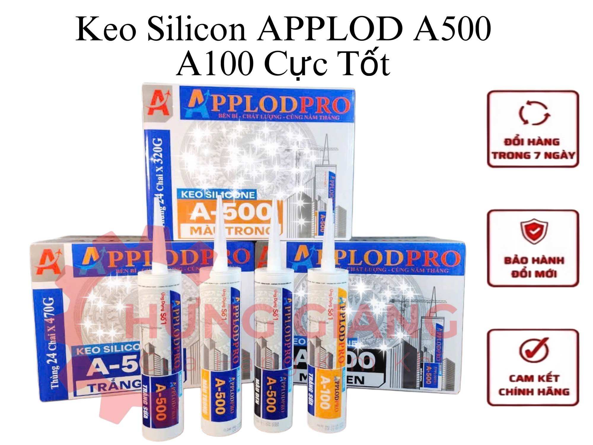 Keo Silicon A500, keo silicon dán kính, dán gỗ,dán tường siêu dính,chống thấm nước