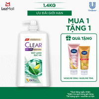 Dầu gội sạch gàu Clear Mát Lạnh Bạc Hà 1.4kg