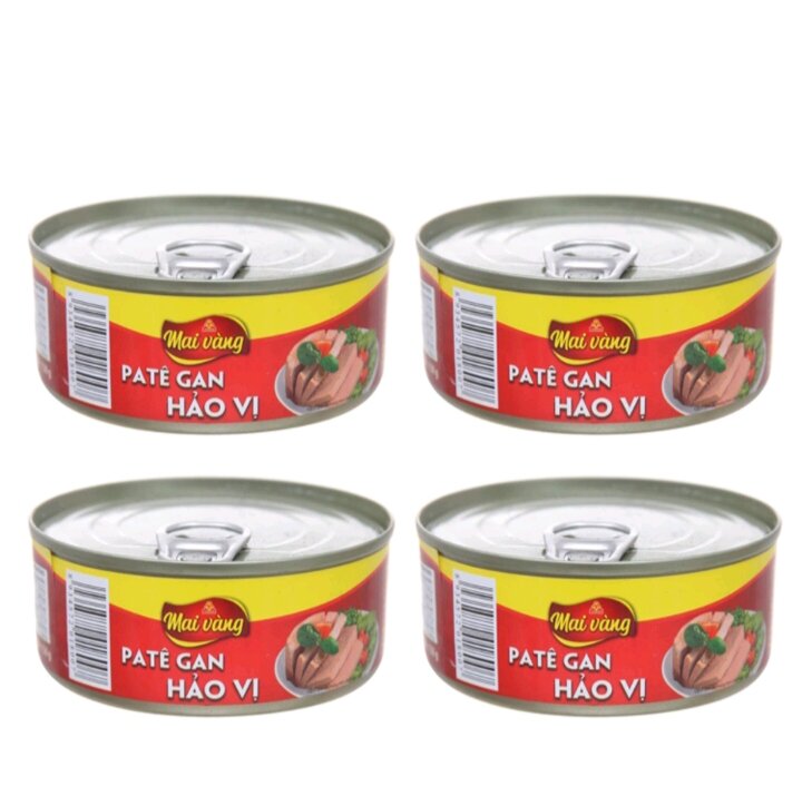 1 thùng 72 lon pate gan hảo vị mai vàng Vissan