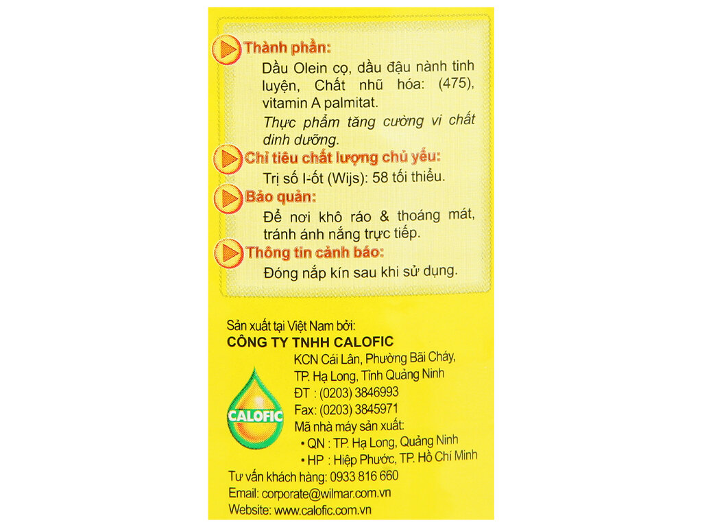 Dầu thực vật tinh luyện Orchid can 5 lít