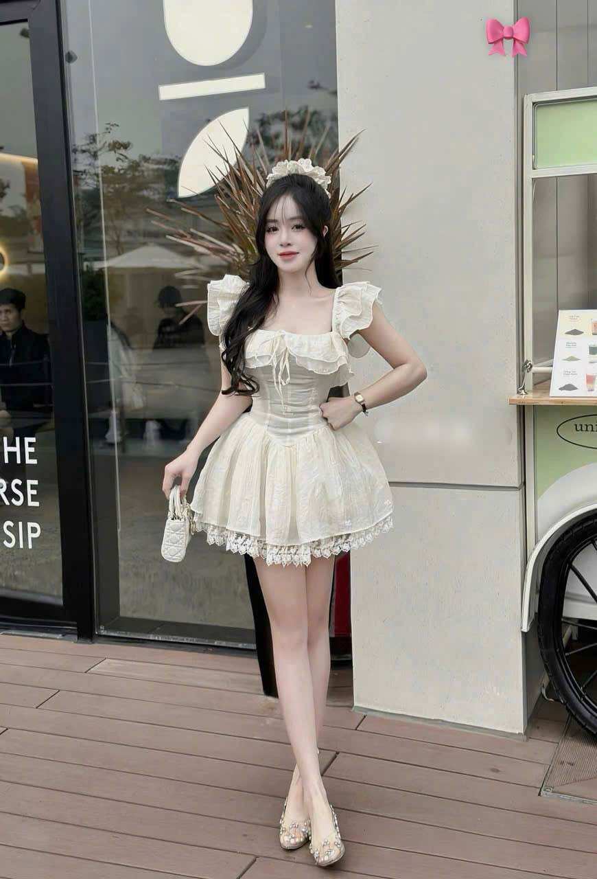 ĐẦM HOA HOT(ảnh thật)