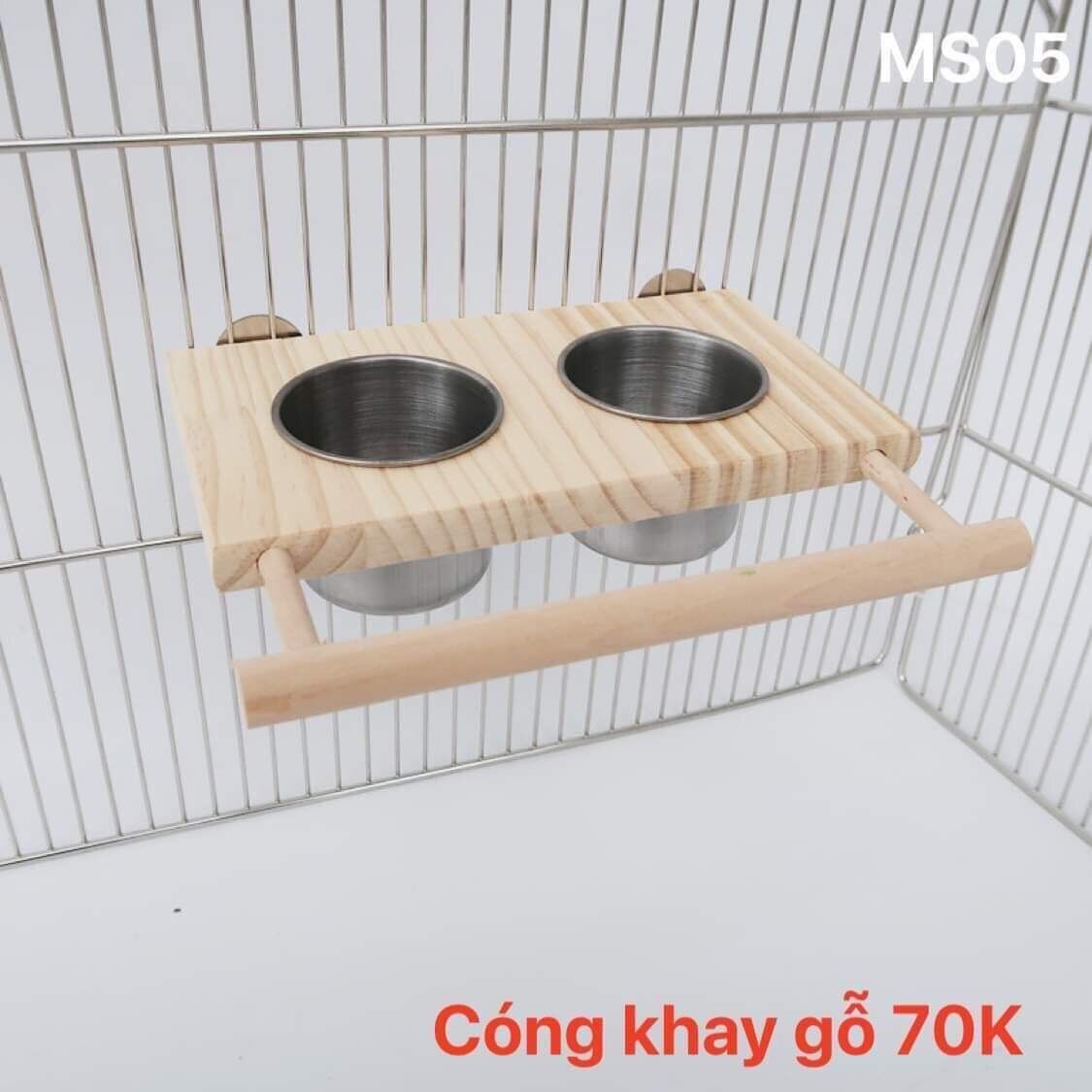 Cóng ăn uống khay gỗ lắp lồng