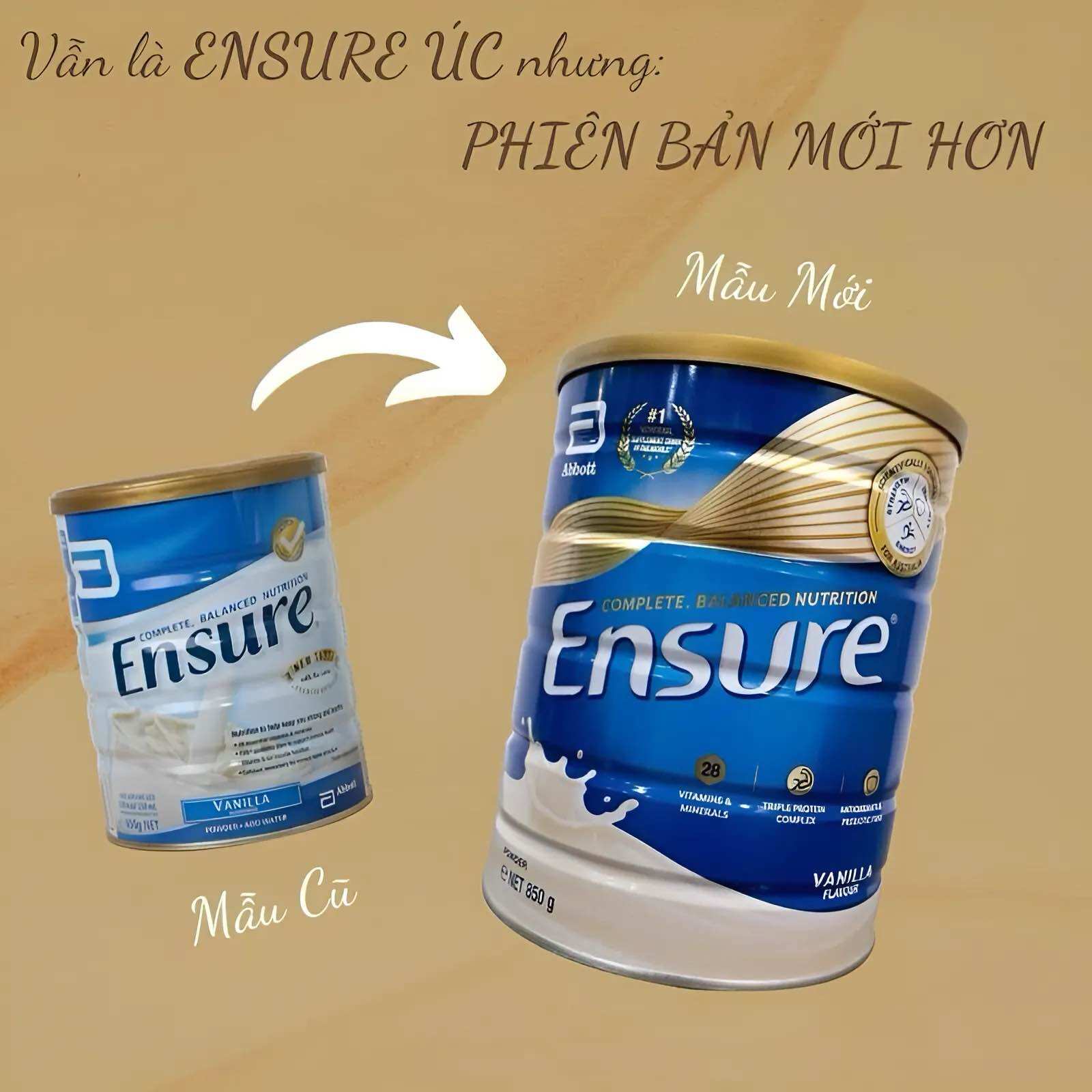 Sữa bột ensure 850gr - úc