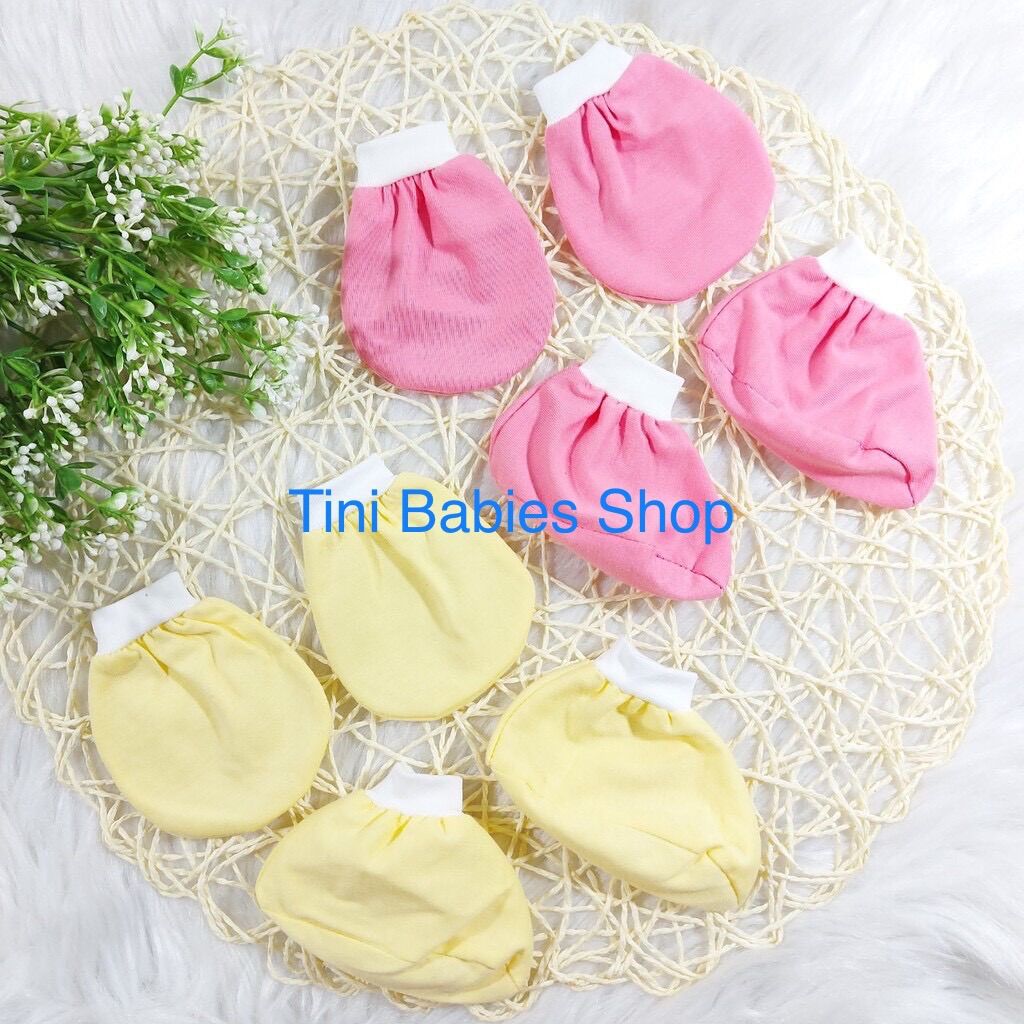 Combo 02 cặp bao tay 02 cặp bao chân cho bé sơ sinh