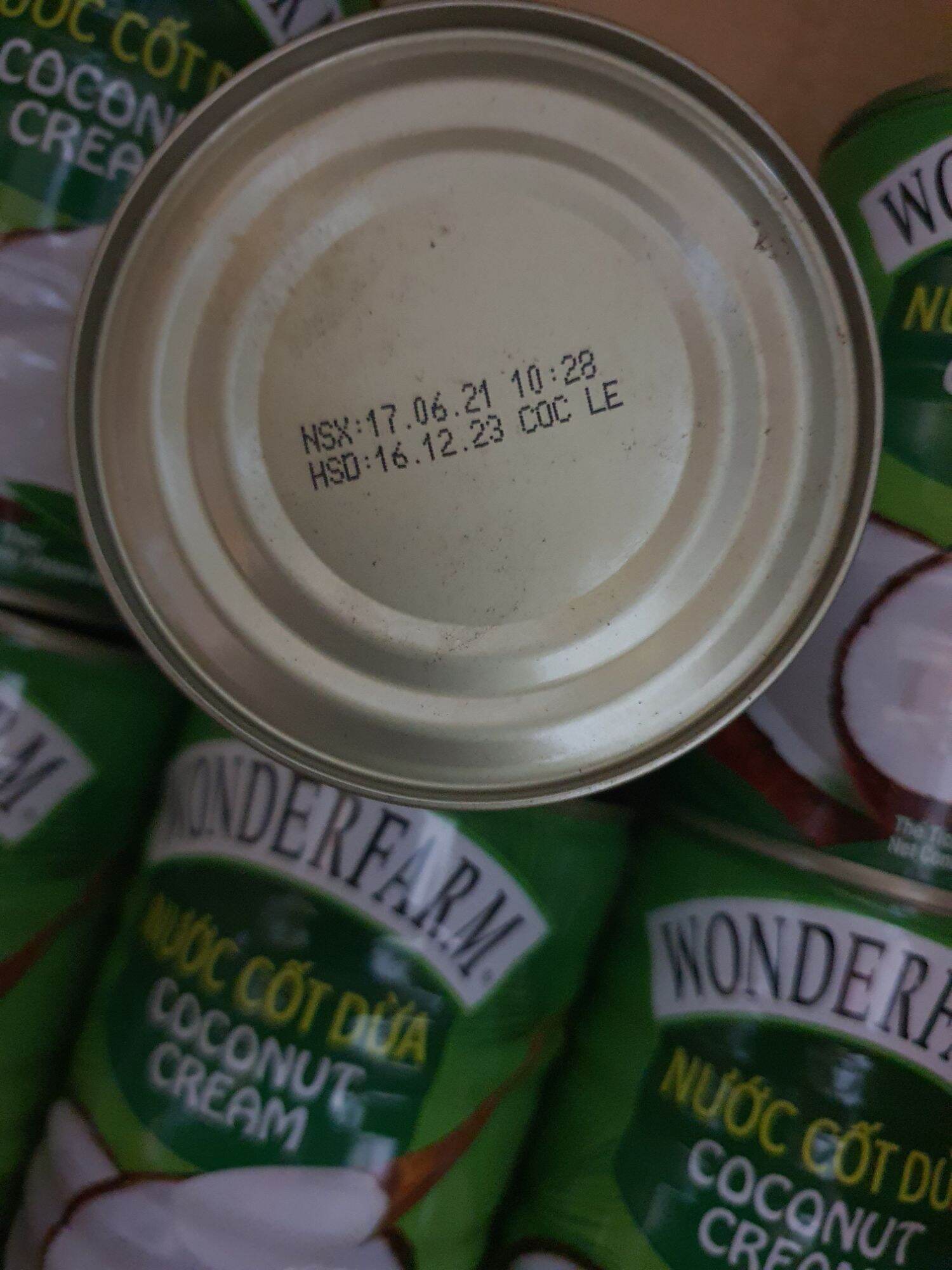 Nước cốt dừa lon Wonderfarm 400ml date 2025