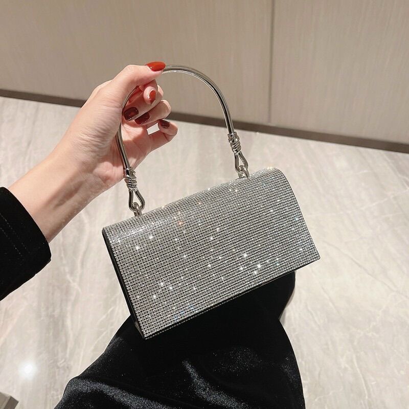 Túi xách nữ đính đá lấp lánh size 20 siêu xinh hàng chuẩn ảnh