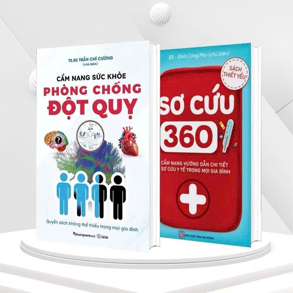  Combo 2 Cẩm Nang Sơ Cứu 360 Và Phòng Chống Đột Quỵ 