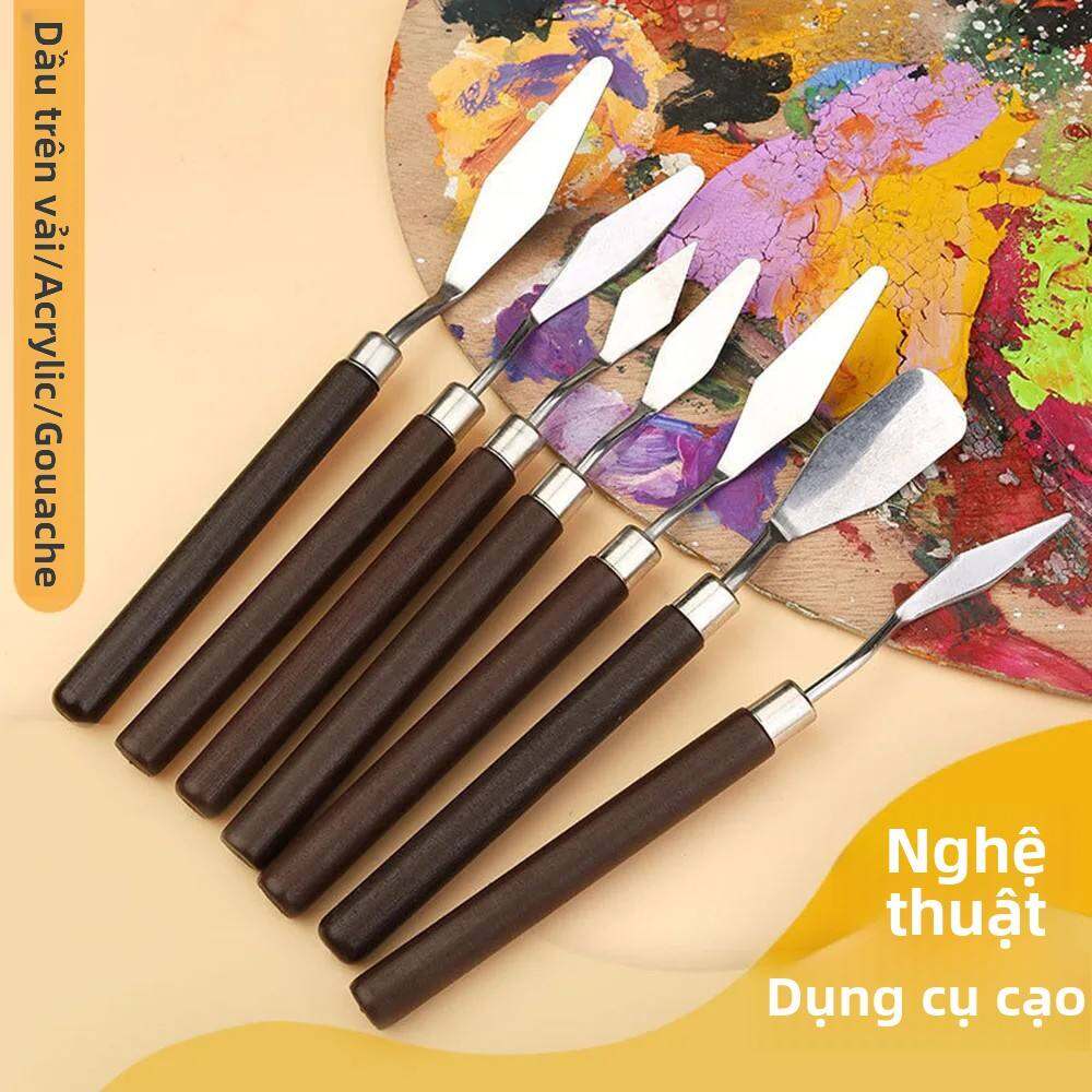 Bộ Dao Vẽ Tranh Sơn Dầu - 1/3/5/7 Chiếc Thép Không Gỉ Nghệ Thuật Thìa Đũa Vẽ & Phác Thảo Dụng Cụ Cho Nghệ Sĩ Văn Phòng Phẩm Vật Dụng