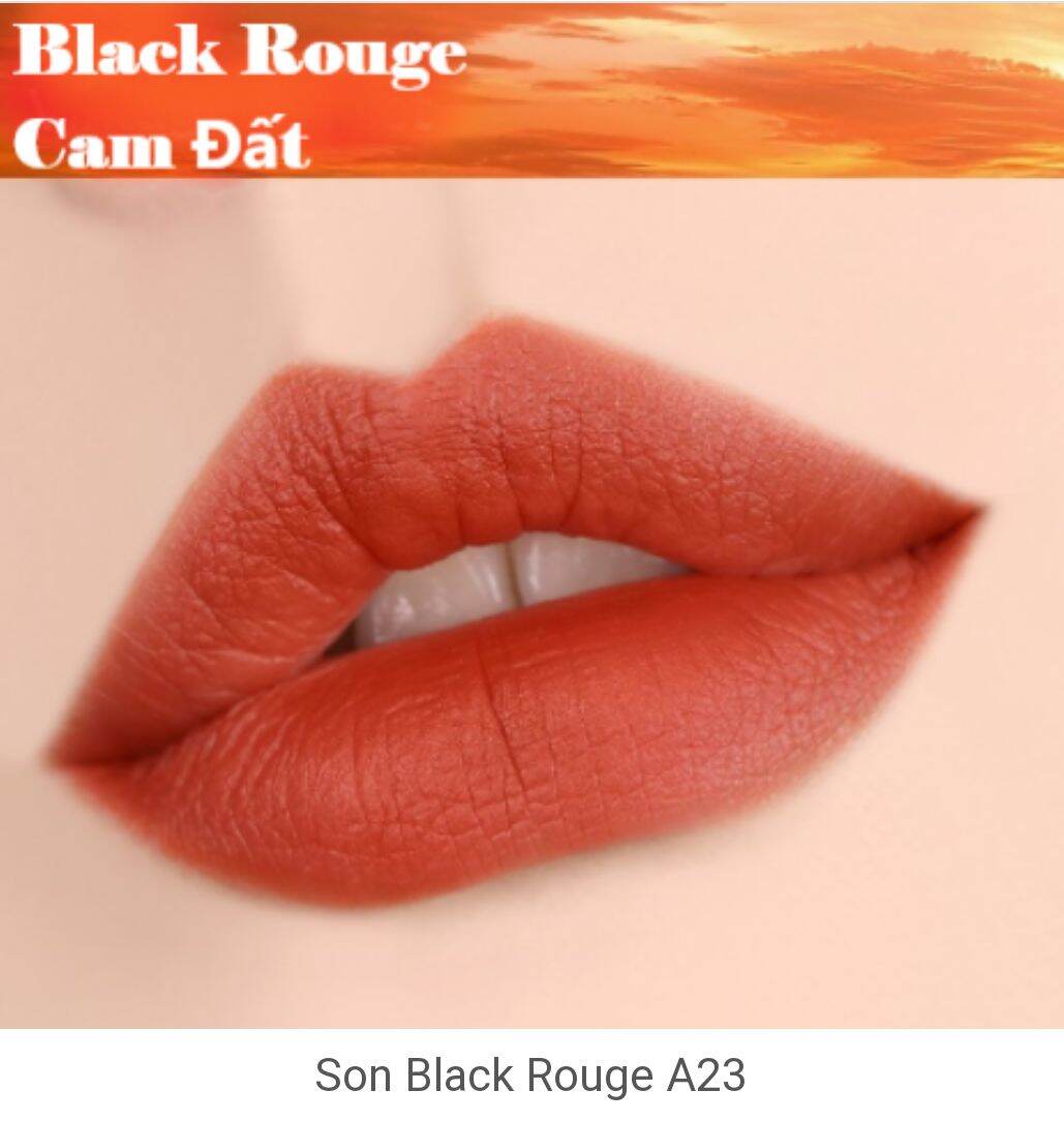 Son Blackgoure A23 ver5 son siêu lì màu đỏ cam ánh nâu