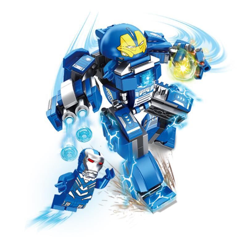 bộ đồ chơi lắp ráp Iron Man mecha 4 siêu nhân