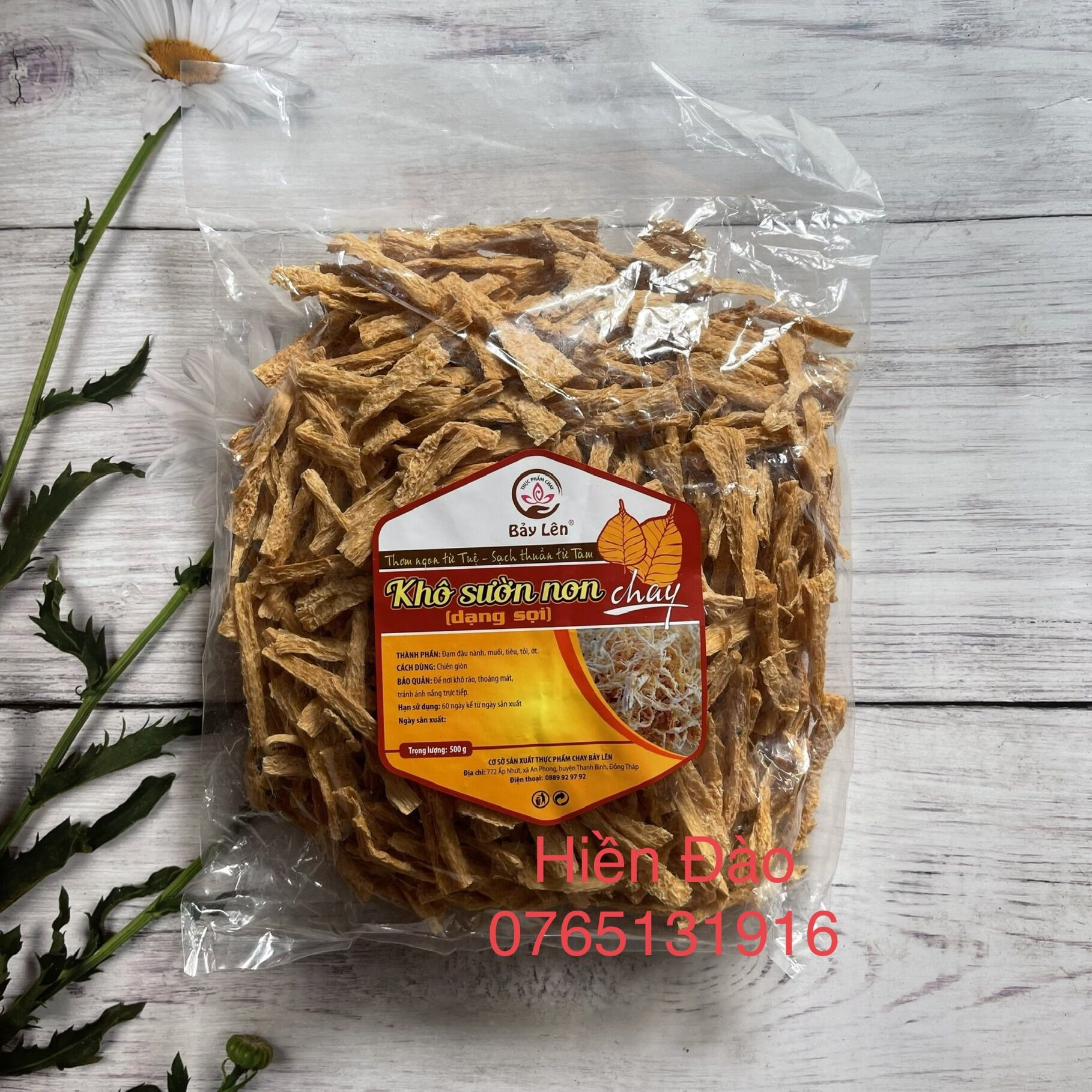 Khô sườn xé chay bảy lên 500 gr
