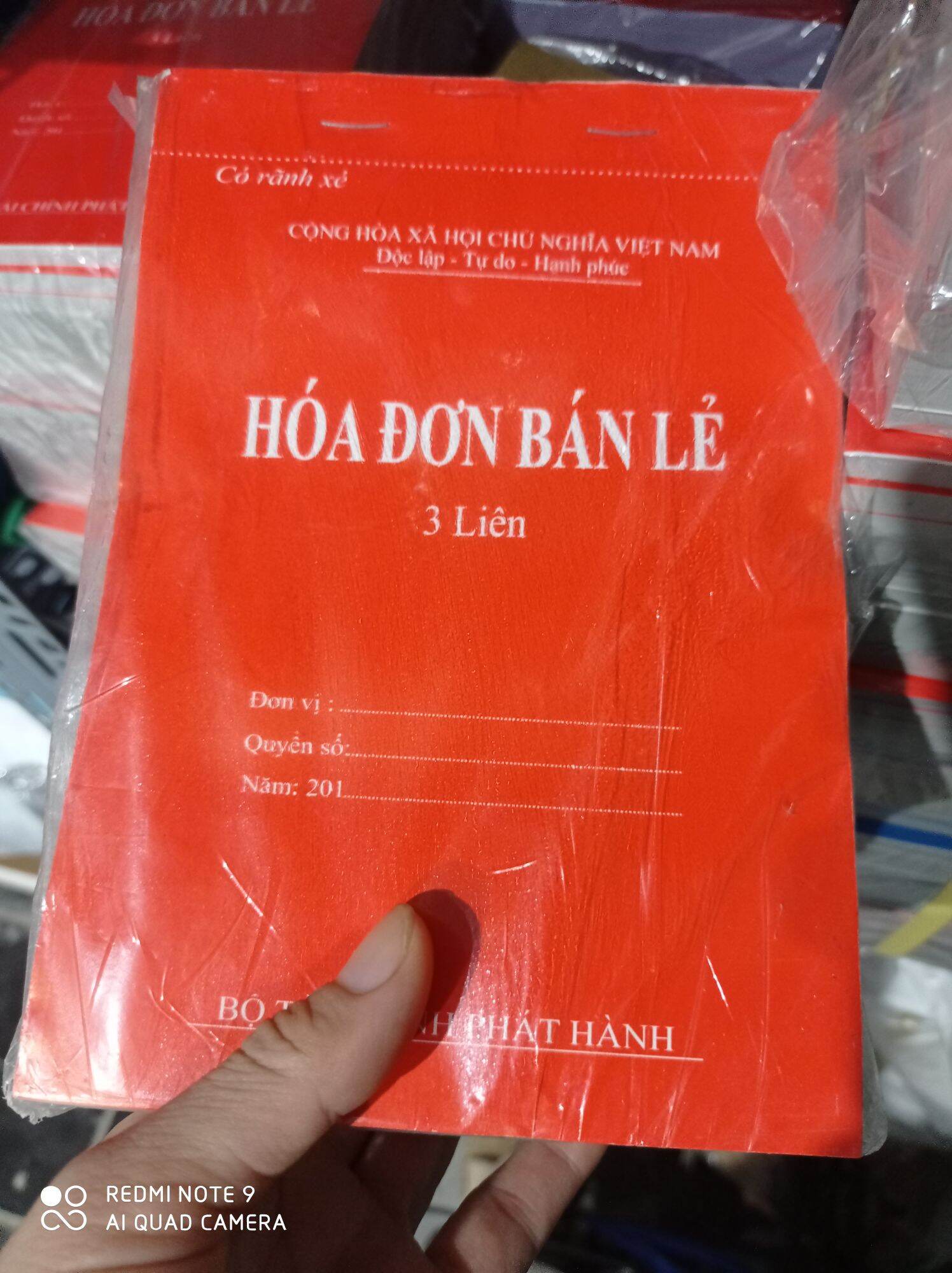 10 hóa đơn bán lẻ 2 liên/ 3 liên