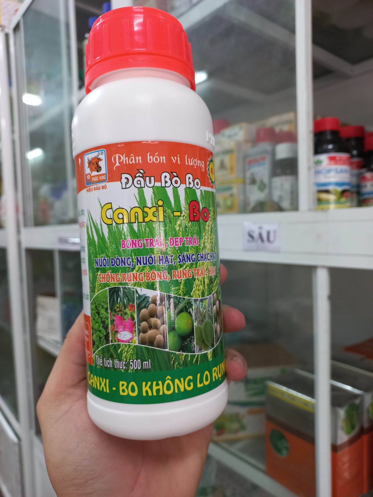 Phân bón vi lượng đầu bò bo canxi-bo 500ml