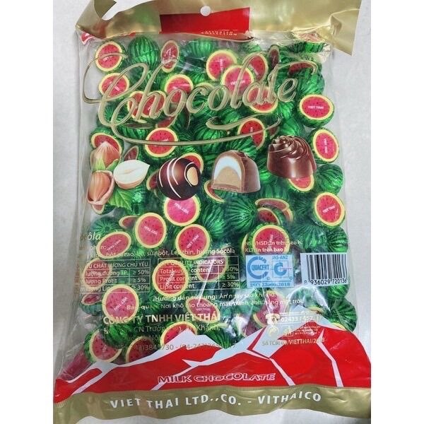 Kẹo Socola Dưa Hấu/ dâu/ cam 500g