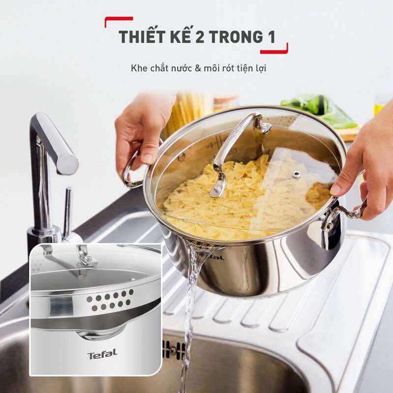 Nồi Tefal Duetto Plus 20cm, 2.8L G7194455