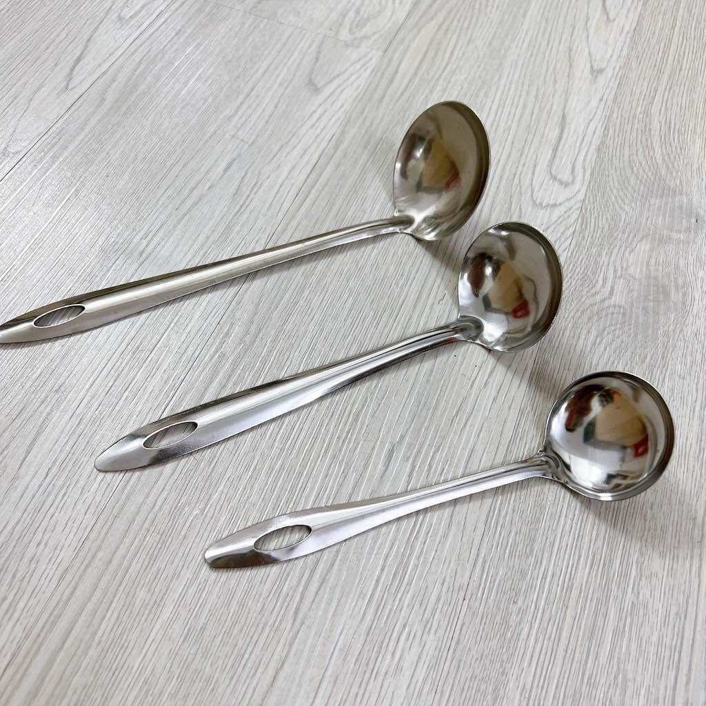 🔥 Sỉ_ 10 Vá Múc Canh Inox Cao Cấp