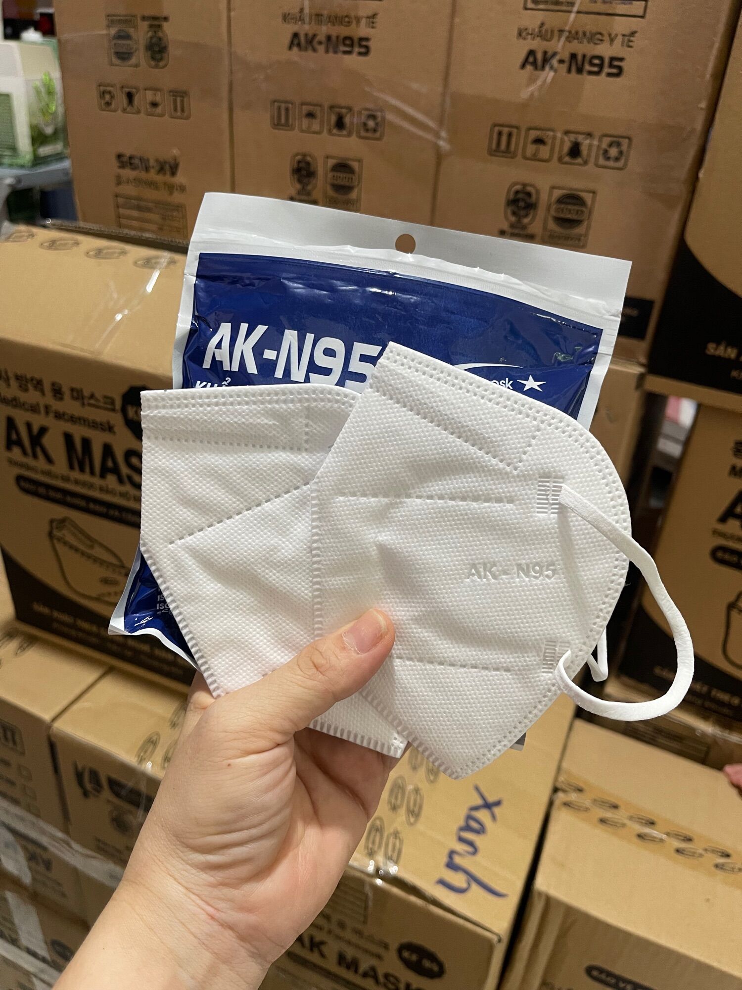 [Bịch 10 cái]Khẩu trang y tế ak N95 Chinhsã