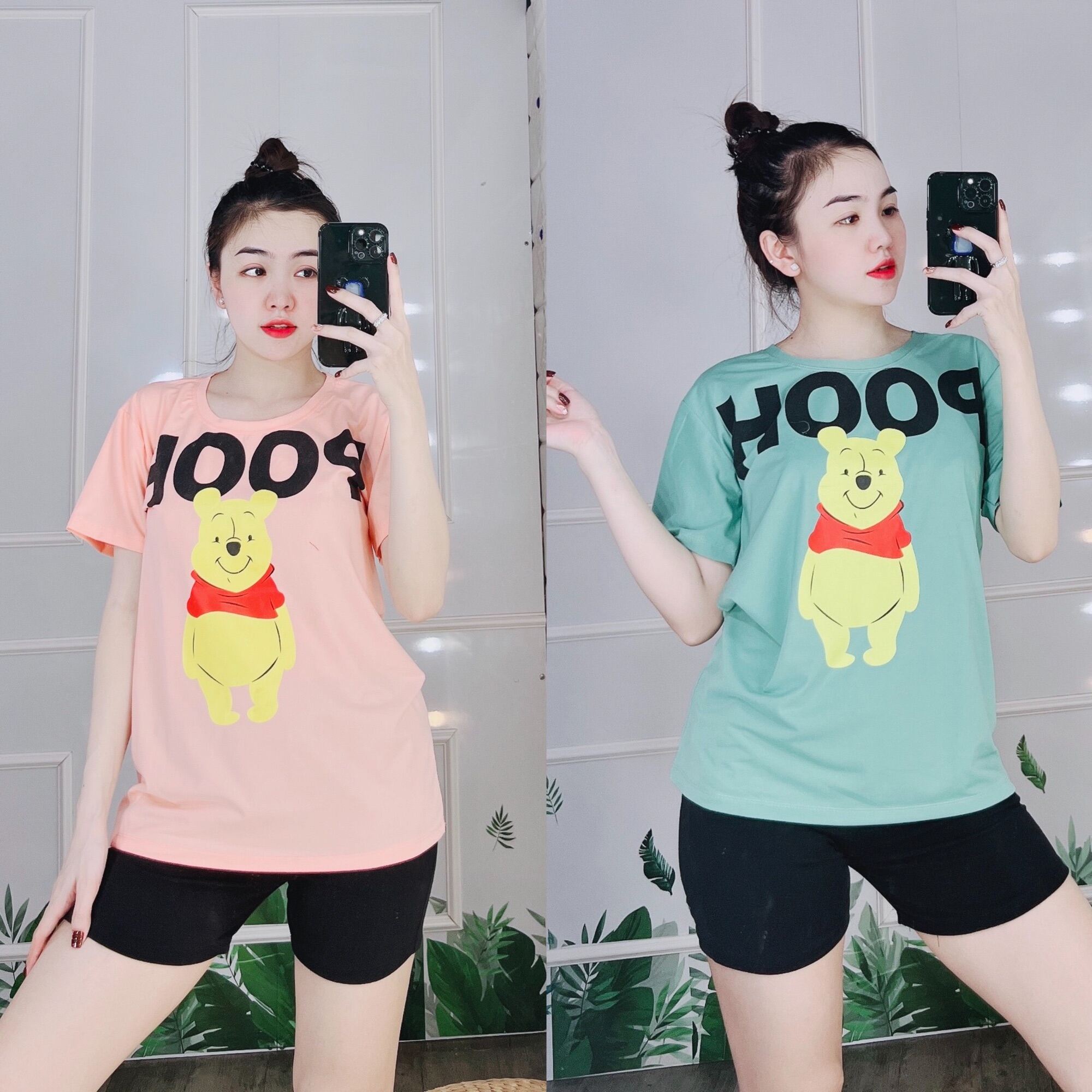 Đồ bộ nữ mặc nhà set bộ thun đùi set bộ ngố chất cotton co giản mặc nhà dễ thương form rộng thoải mái bigsize tới 85kg