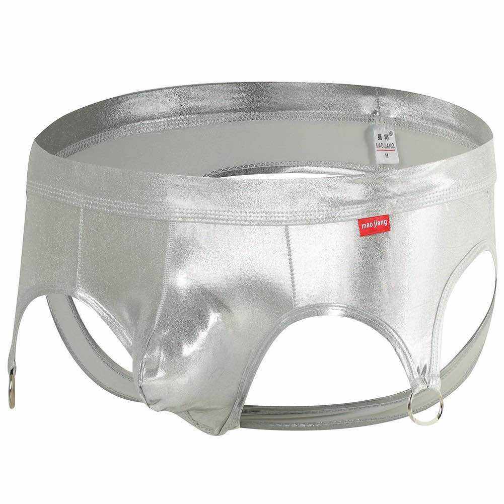 Quần lót nam Jockstrap thun giả da size M-XL