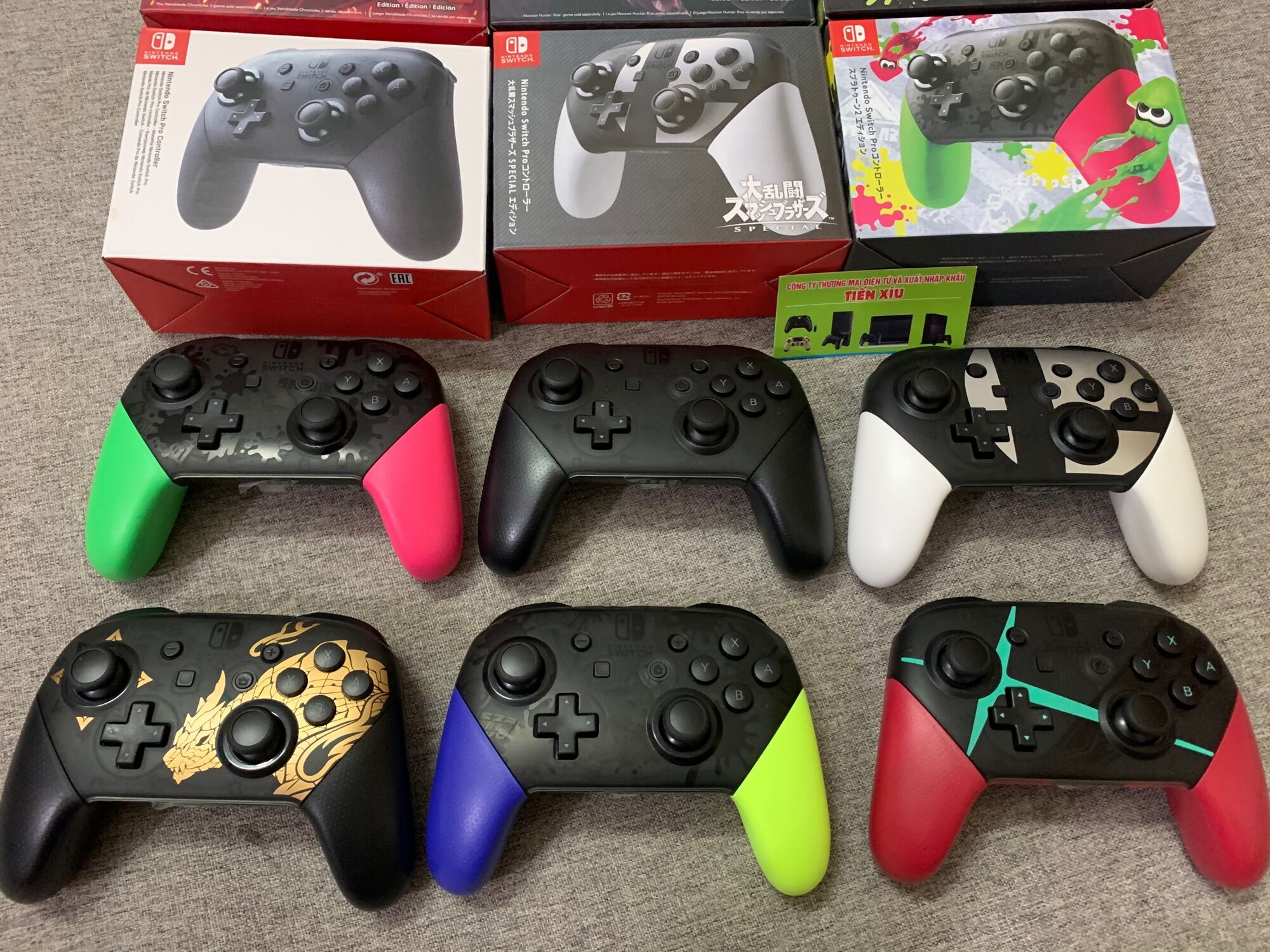 Tay cầm Pro Controller cho Nintendo Switch PC Laptop hàng thường (Not Ori ginal) pro black ,Xeblade , Monster Hunter , Splastoon 2 3 pro controller