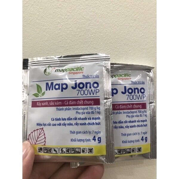 Combo 20 goi Map Jono 4gram - Bọ trĩ, rầy xanh cả đám chết chung
