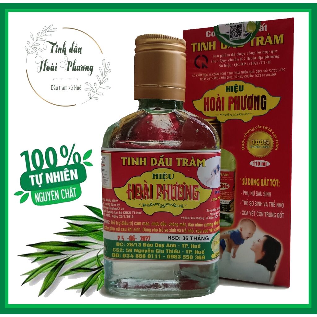 Tinh dầu tràm hoài phương loại 1 nguyên chất- 100ml