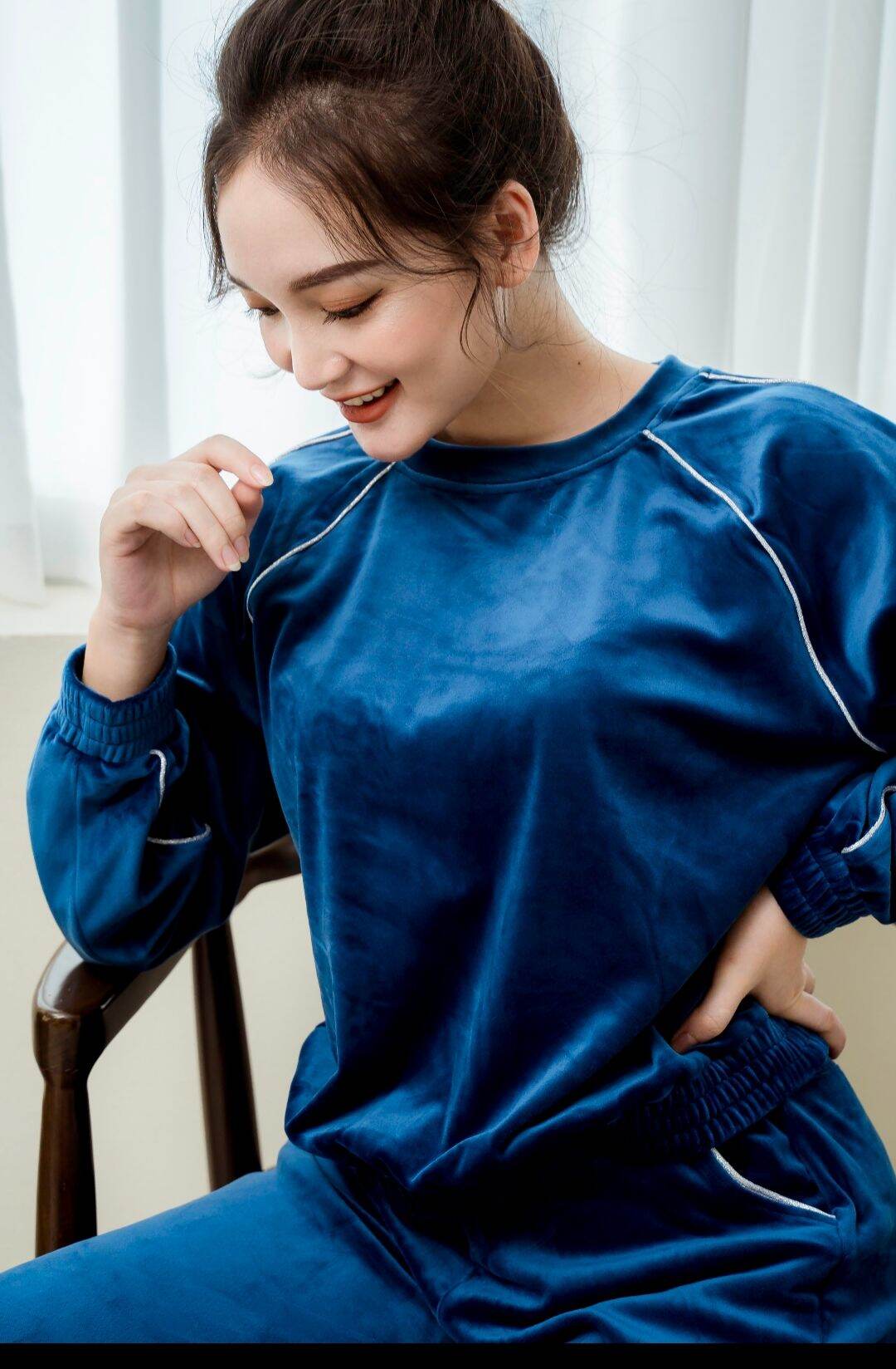 Bộ đồ ngủ nhung thu đông Winny 21513