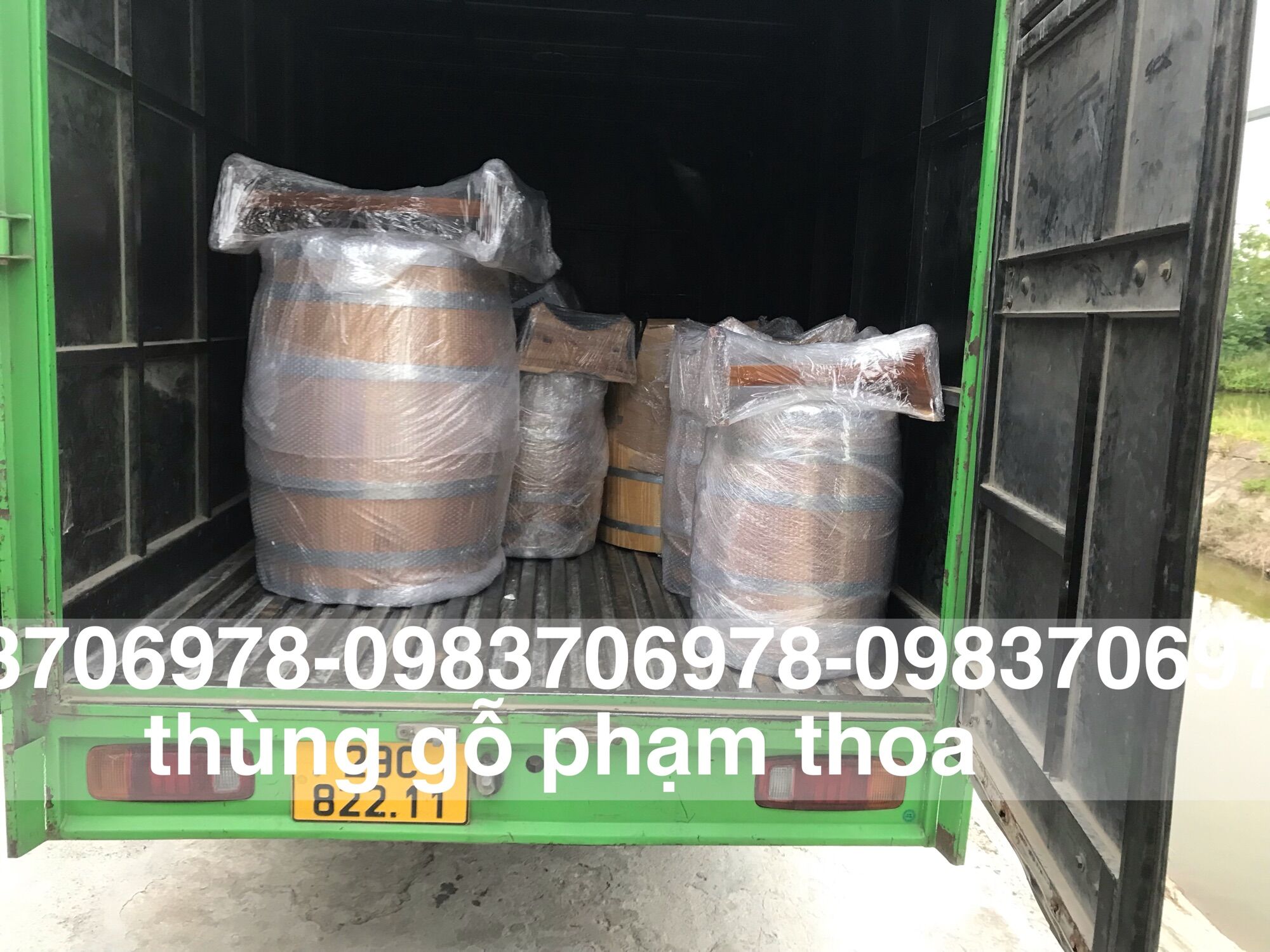 Thùng ngâm ủ rượu gỗ sồi đỏ 20lit