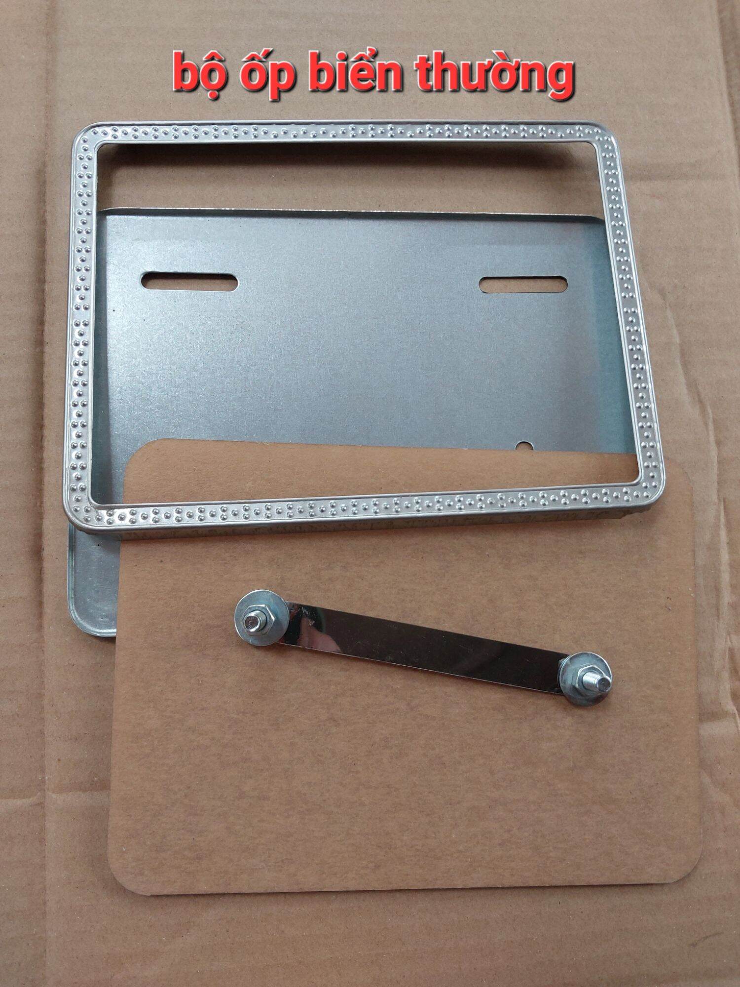 Bộ ốp biển số xe máy inox 7 màu