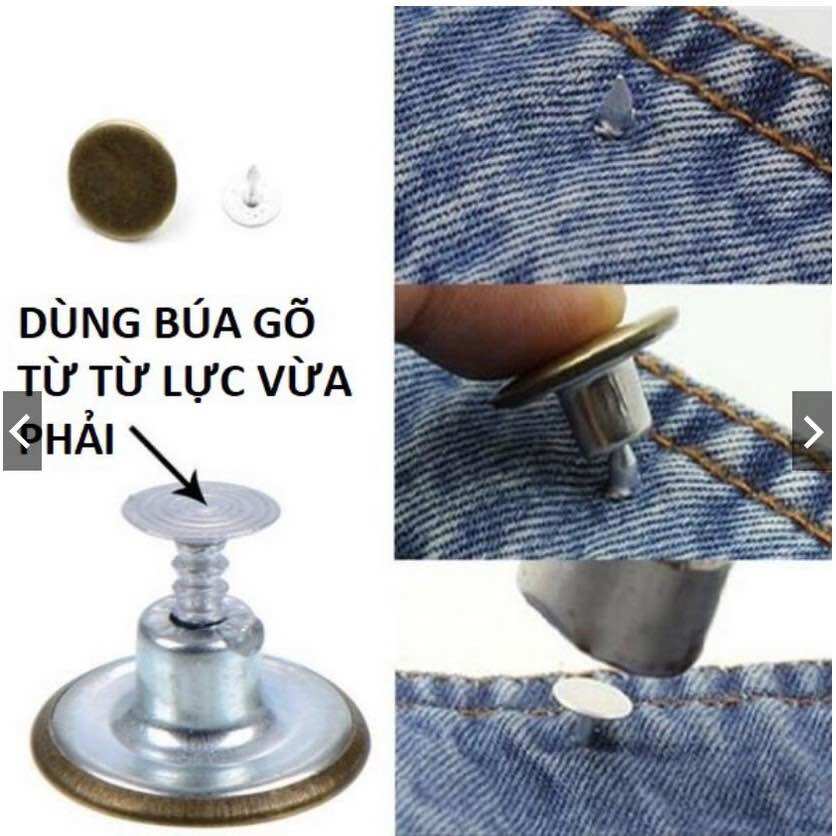 [HCM]Combo 10 nút đóng quần jean loại tốt.