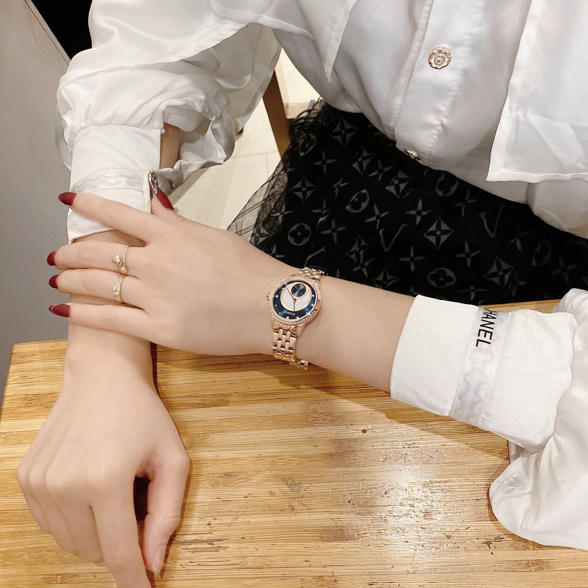 Đồng Hồ Nữ Starke Xanh Navy