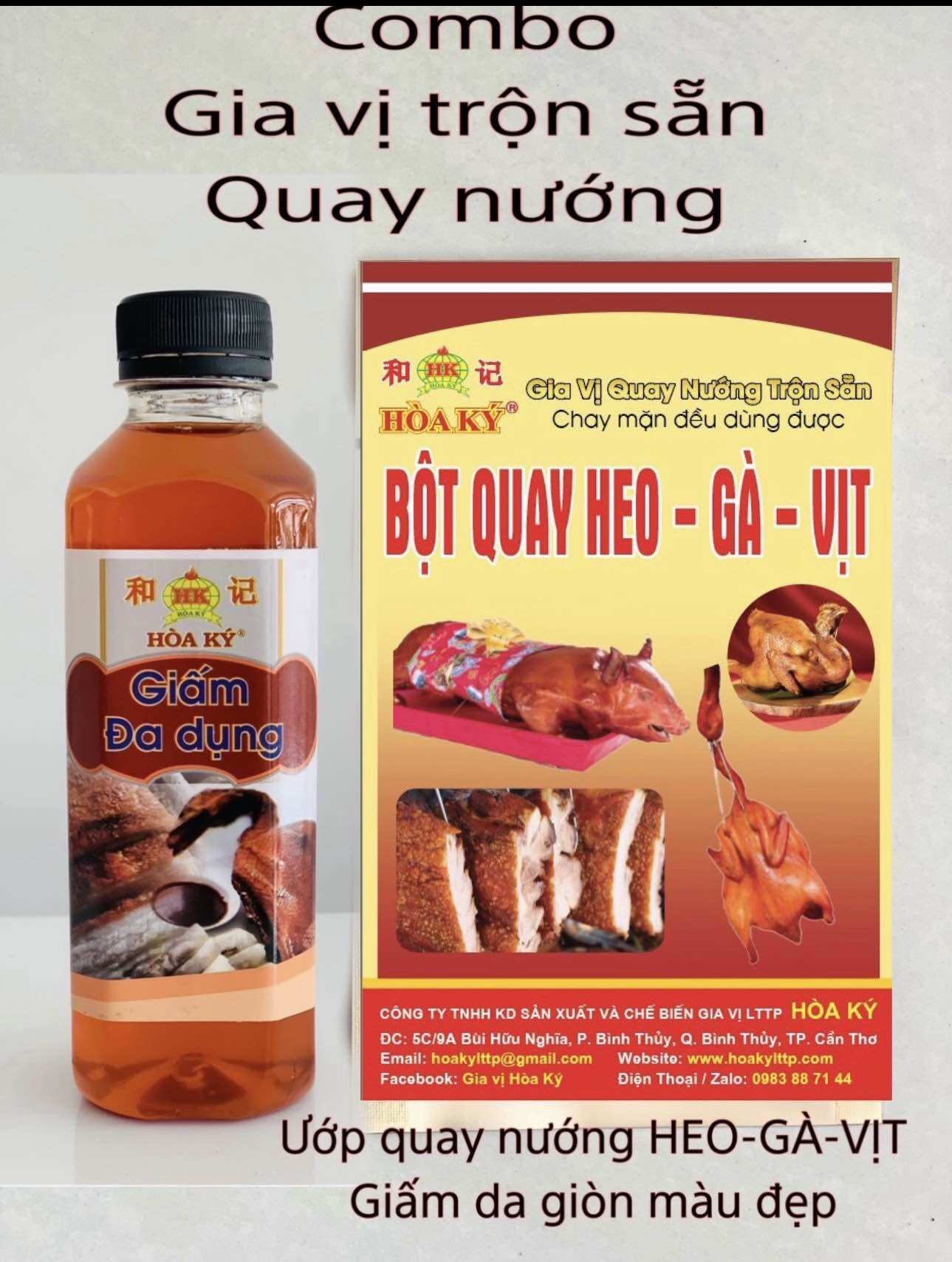 Gia vị Quay Nướng HEO-GÀ-VỊT trộn sẵn (combo)