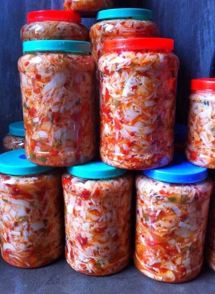Măng Ngâm Chua Tỏi Ớt