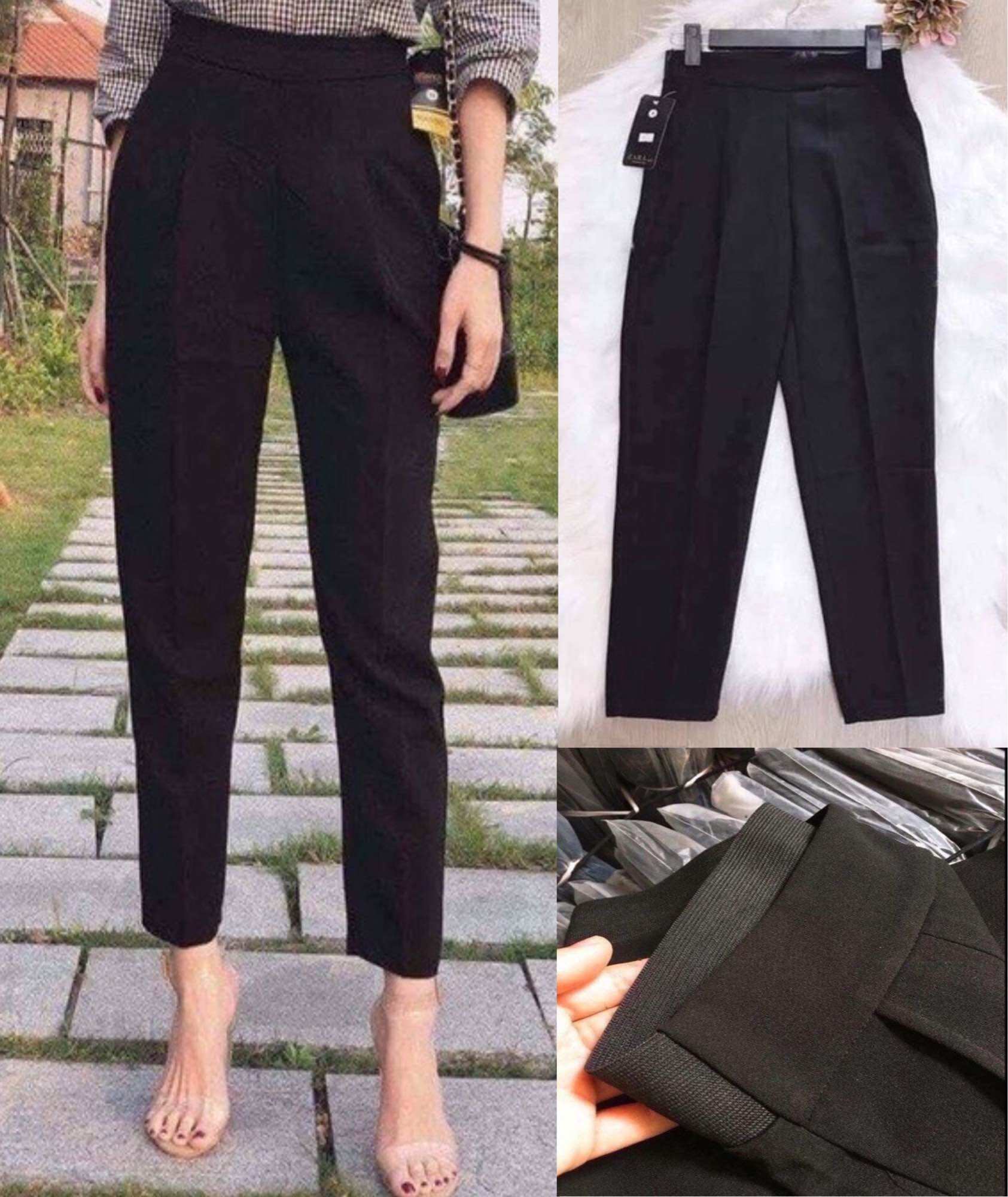 Quần Baggy Nữ lưng thun chất tuyết mưa cao cấp Bigsize 70-95kg -CHM-Baggy công sở