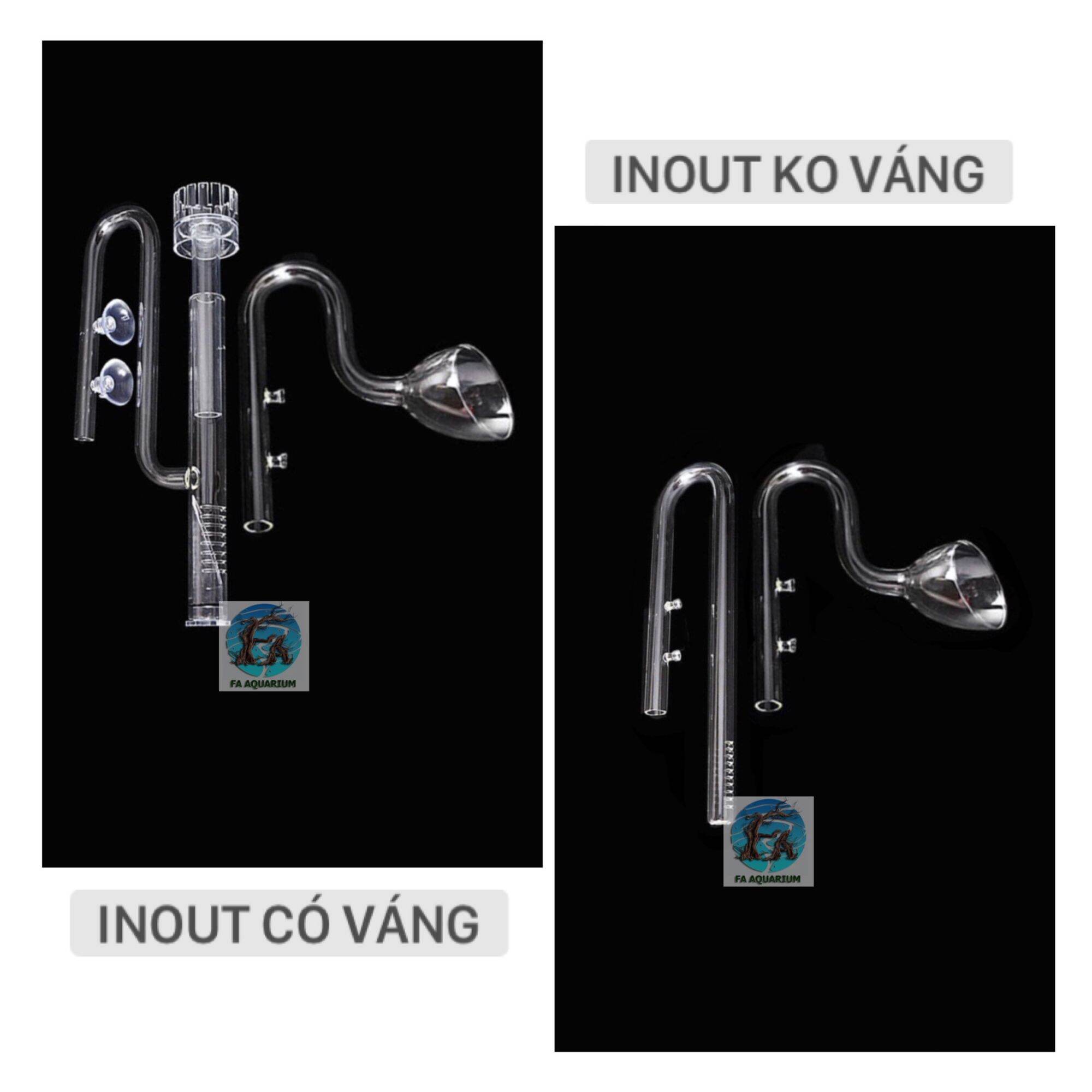 In out thủy tinh cao cấp, inout cho máy lọc