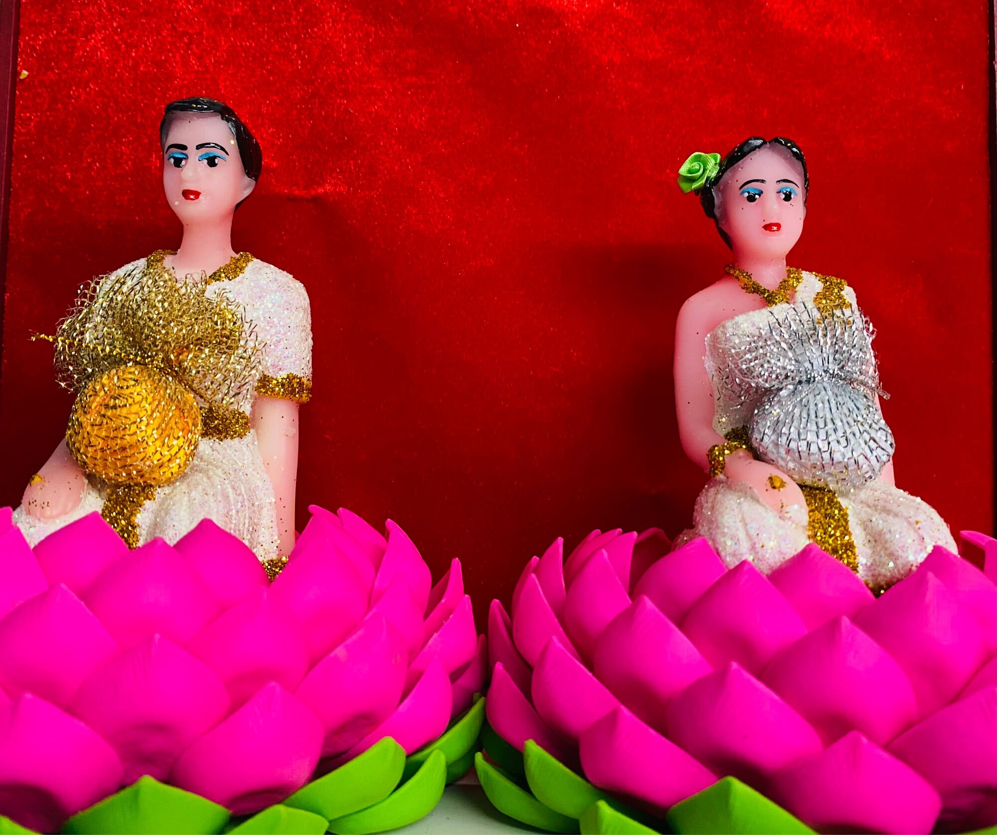 Đồ thờ thái lan 1cặp tượng vk ck ngoắc tài lộc may mắn giữ của