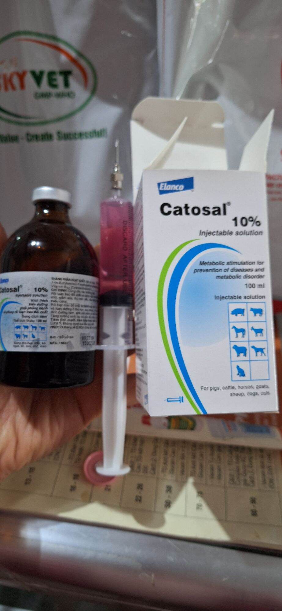Catosal bayer hàng chuẩn chai chiết 10ml bổ cao cấp cho động vật
