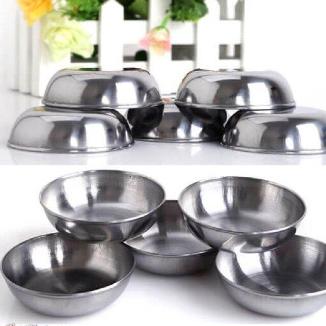 Bộ 20 chén làm bánh bèo đựng nước chấm inox cao cấp